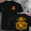 US Marine Corps Special Forces Combat Diver Same Skull Pattern Print Short Sleeve Cotton T-Shirt Men's and Women's Casual Top