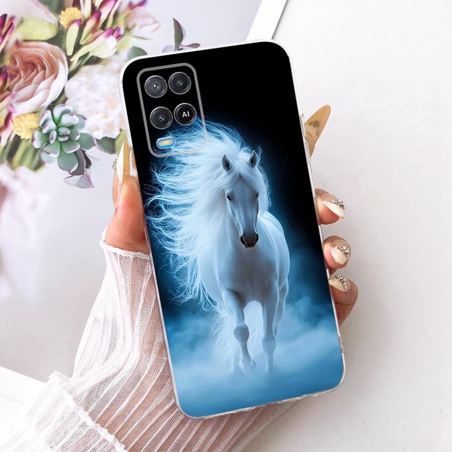 For Oppo A54 4G Case CPH2239 Luxury Butterfly Painted Cover Soft Silicone Phone Case For Oppo A54 5G A 54 s OppoA54s Fundas Bags