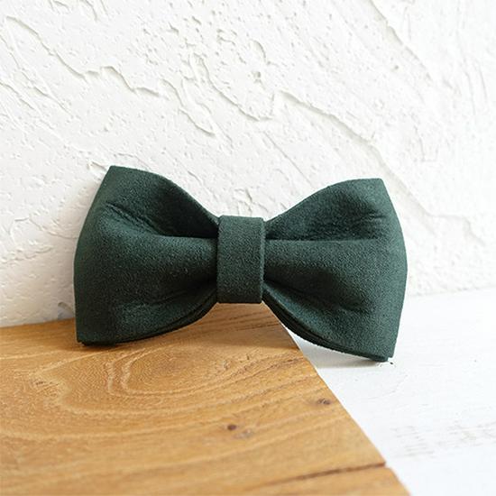 MUTTCO Fashionable Durable Double-Layer Dog Collar Bow Tie, Style UBT-019 M (11x6CM)
