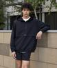 Lazybee [Set] Camp Windbreaker Anorak Jacket + Sports Shorts M Black