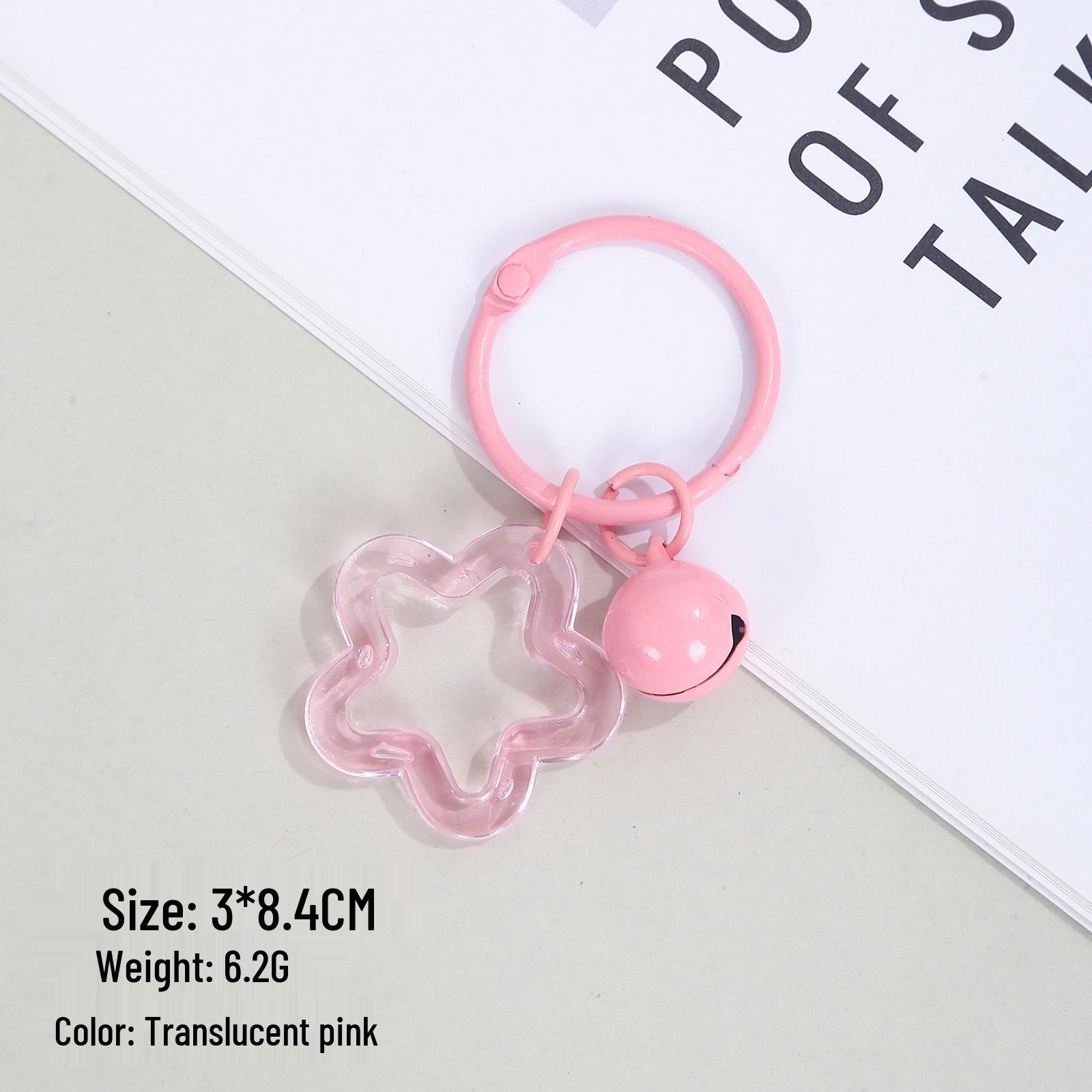 

Colorful Cartoon Pentagram Keychain: Fresh Candy Color Earphone Case Charm & Bag Decoration Length 3cm, Height 8.4cm