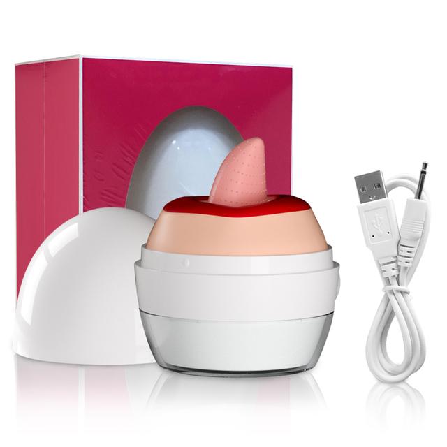 10 prędkości lizanie języka wibrator dla kobiet oralny sutek stymulator łechtaczki silikonowe wibratory zabawki erotyczne towary dla kobiet dorosłych