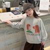 Kids Girls Cute Cartoon Print Casual Loose Round Neck Long Sleeve Pullover Sweatshirt