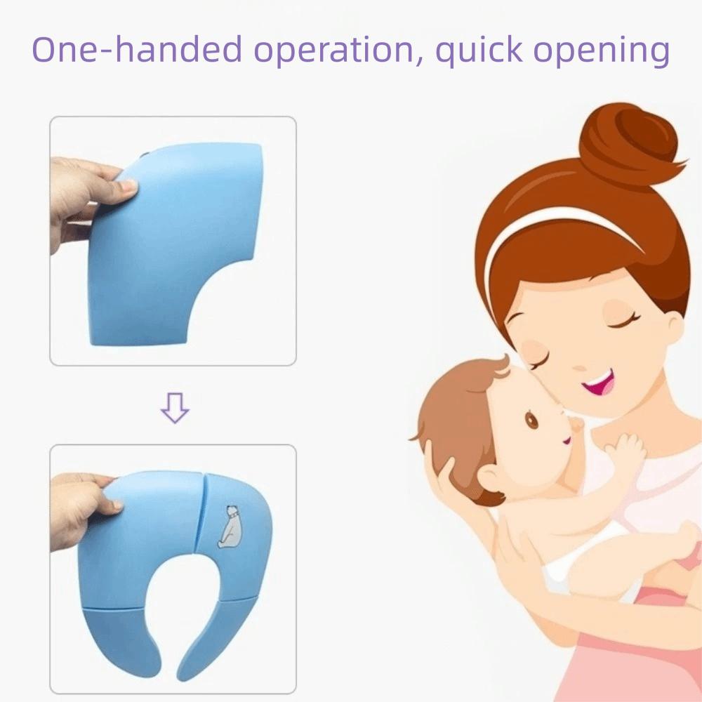 Washable Baby Travel Toilet Seat Cartoon Travel Potty Seat Toilet Training Seat  Public Restrooms