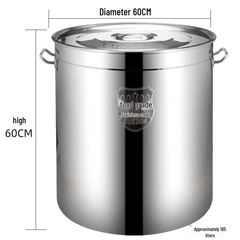 ZLIII 304 Stainless Steel Commercial Stock Pot with Lid