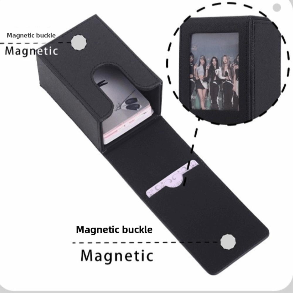 Magnetic 3-Inch Photo Storage Box Large Capacity Photo Holder Game Cards Storage Box  Family Photos