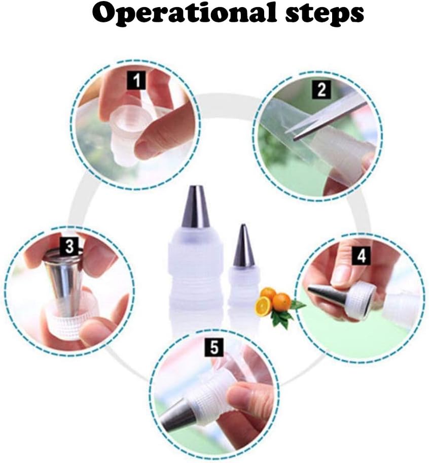 BCMJHWT 5-20pcs Coupler Adaptor Icing Piping Nozzle Bag Cake Flower Pastry Decoration Tool Small Size Adapter Nozzle