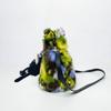 Artistic Colorful Flowers High-End Plush Crossbody Handbag - Niche Design Furry Bag