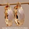 Copper Material Exaggerated Geometric Irregular High-End Earrings Personality Temperament Simple Earrings Earrings