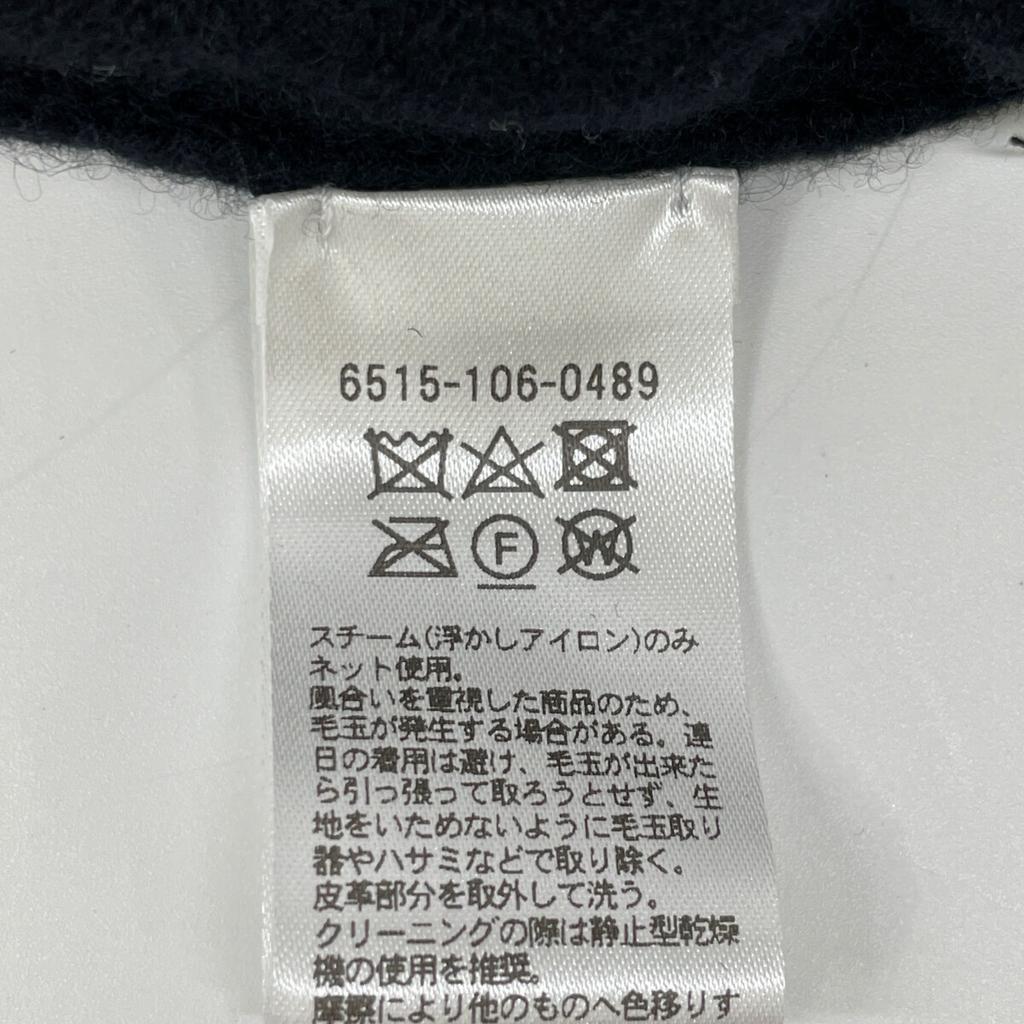 DRESSTERIOR 651510604890900 14Gcashmere100% Mink Patch Long Cardigan tops FREE blackUsed