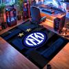Tappeto con Stemma Inter Milan Stampa Artistica Adatto a Tutte le Stagioni Arte Moda Decorazione per Dormitorio