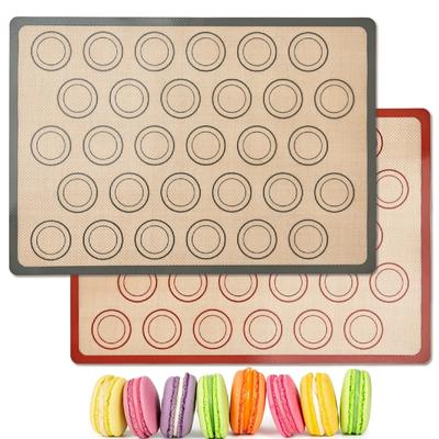 Wiederverwendbare, antihaftbeschichtete, hitzebeständige Backformen, 1 Stück Silikon-Backmatte für den Ofen, Backutensilien für Kekse, Macarons, Brot