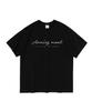 ANALOG MOOD T-shirt a maniche corte con logo essenziale (Nero)