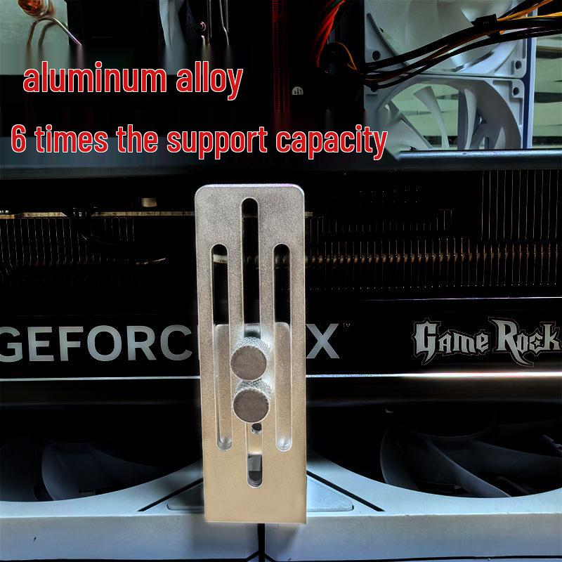 Aviation Aluminum Graphics Card Bracket - Reinforced Metal Frame (40605090)