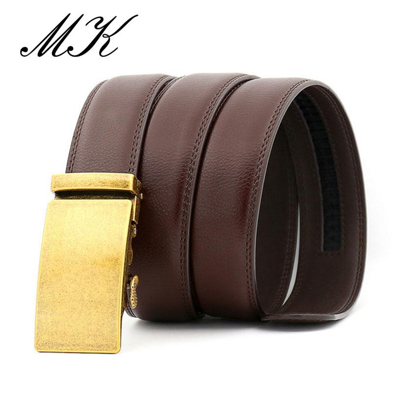 Gold Belt Male Metal Buckle Belt 