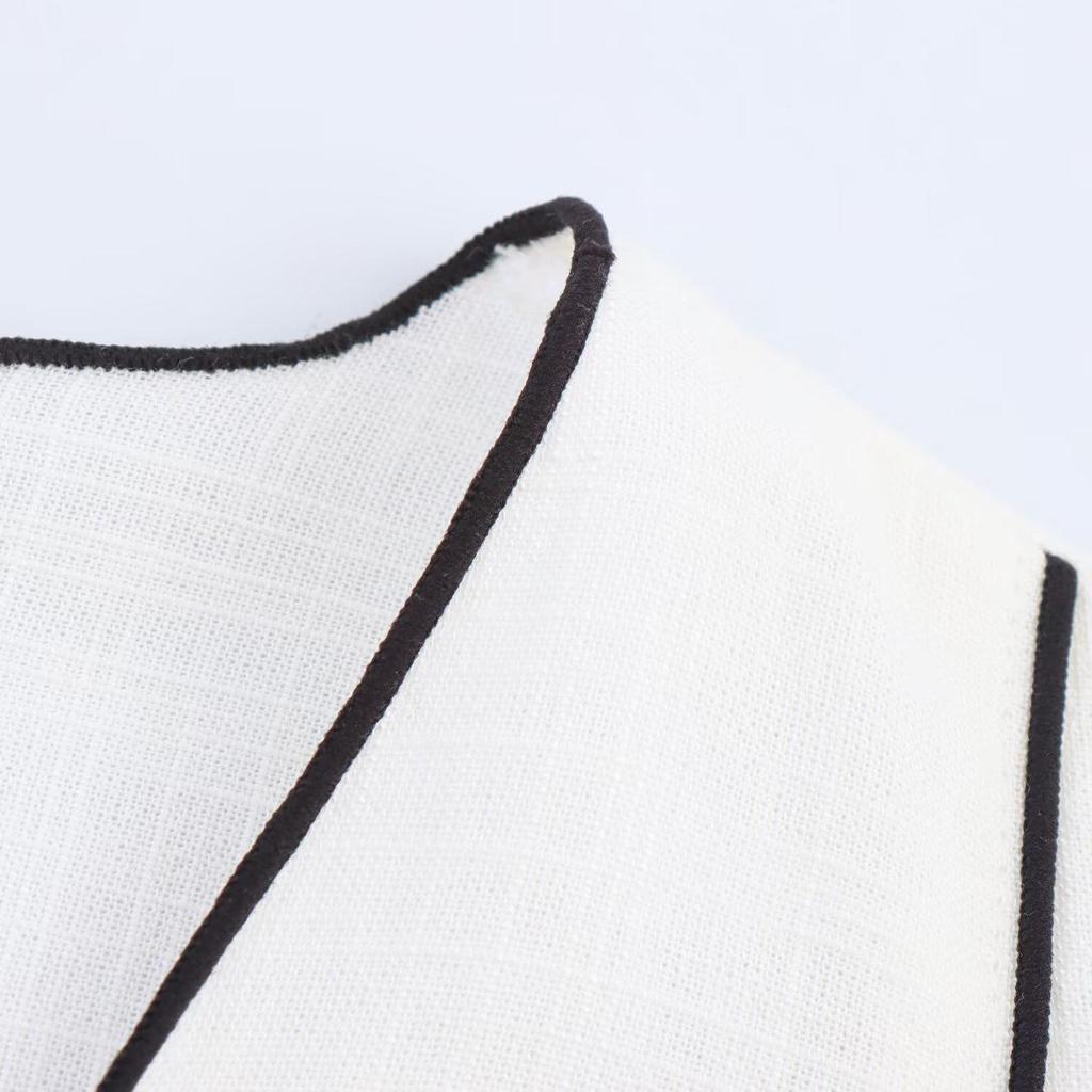 2025 Summer Women's European & American Style Double-Breasted Jacket with Casual Long Pants