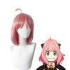 Cartoon Character Cosplay Hair Extensions Synthetic Wigs Breathable Head Cover Pink Performance Dress Up Wig Hat for Women