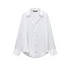 Spring New Women's Clothing Lapel Silk Satin Texture Classic Vertical Shirt 2074580 2074140