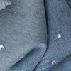 Women's Lyocell High-Waist Wide-Leg Embellished Jeans