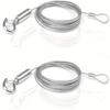 1pc Adjustable 2M 3M 4M 5M Stainless Steel Sling Wire Rope Lights Hanging Kit for Picture Frame Lamp Artwork Fixture Home Decor