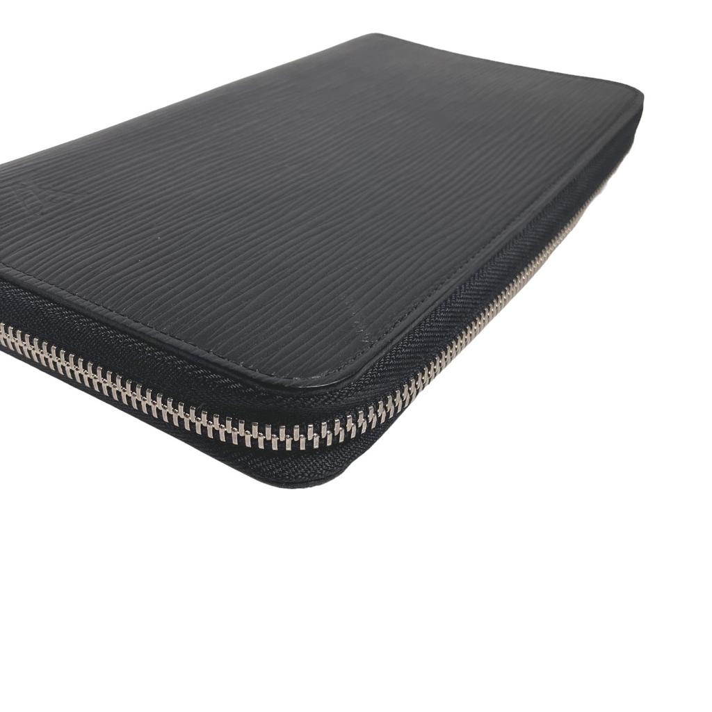 Louis Vuitton Zippy Organizer M60632 Long Wallet Purse Epi Leather Noir Black Used