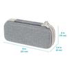 ProCase Pencil Large Stationery Pouch with Wrist for Students and Office Supplies Gray Case, 2-Layer, Capacity, -