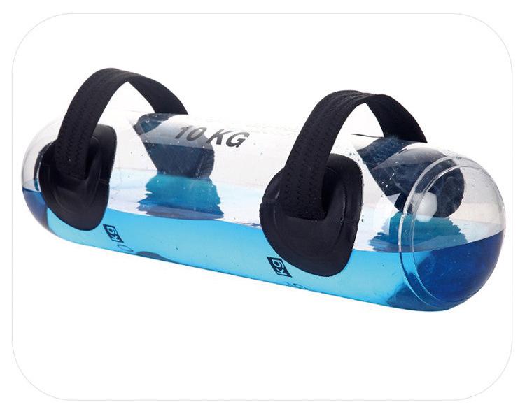Verstellbarer, mit Wasser gefüllter PVC-Fitnesssack für morgendliche Übungen und Kniebeugen