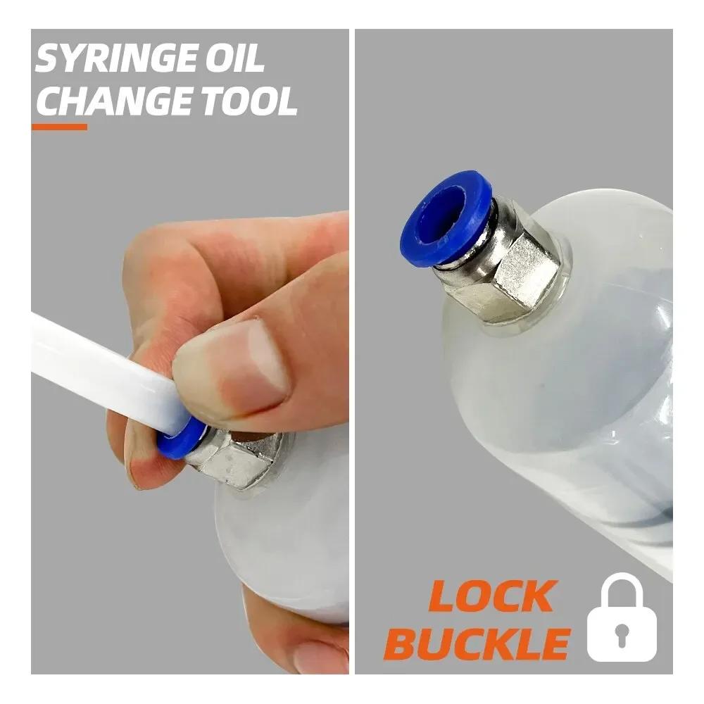 200/500/1500cc Oil Syringe Pump Oil Change Syringe Liquid Hand Oil Extractor Pump Automobile Fuel Transfer Brake Fluid Engine