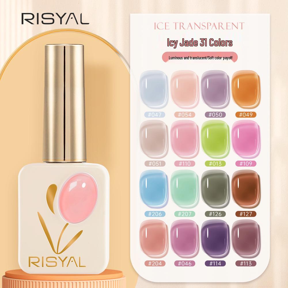 

RISYAL 2024 Ice Nude Sheer Nail Gel Polish - Versatile Whitening Base