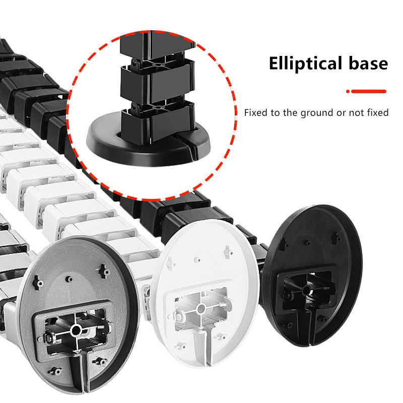 78Cm Wire Spine Cable Sleeve Workstation Snake Wire Organizer Under Desk Cable Wire Management Computer Cord Protective Tube