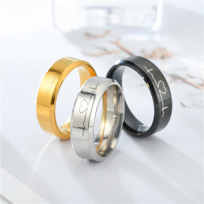 8MM Stainless Steel Smooth Rings for Men and Women – Custom Engraving Available
