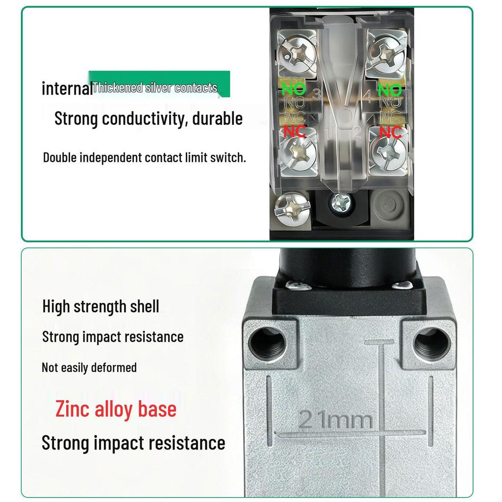 Self-Resetting Long Lever Universal Limit Switch with Spring Lever LA167-167