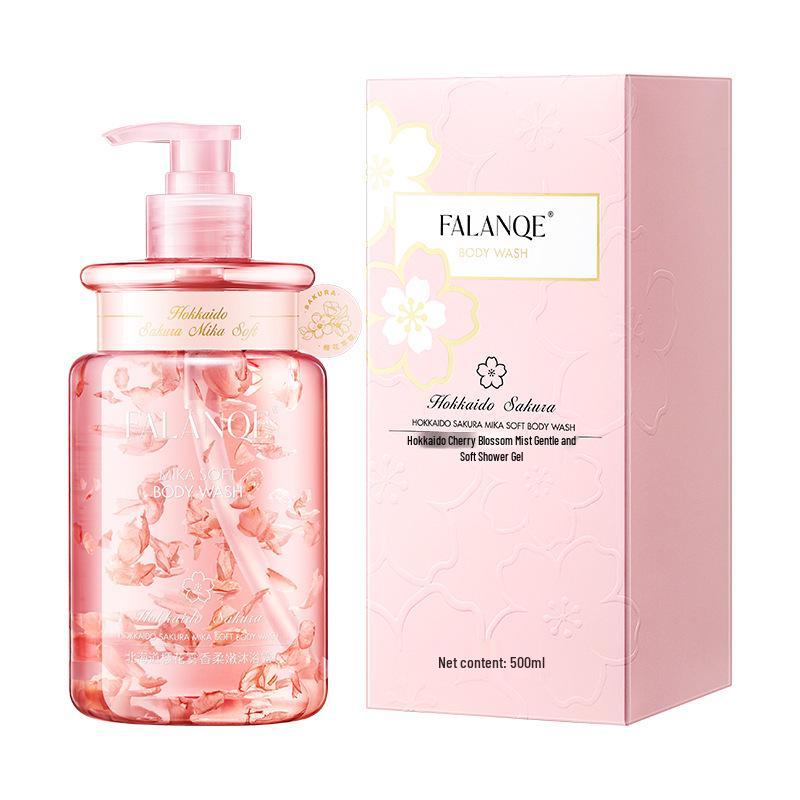 Cherry Blossom & Jasmine Moisturizing Body Wash - Long-Lasting Scent, Softens Skin, Large Capacity, Floral Petals, Unisex.