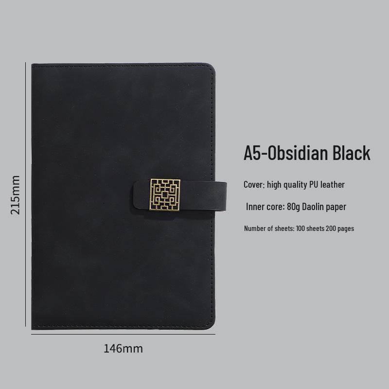 A5 Business Flower Buckle Notebook: Customizable Thick Notepad with Logo Printing A5