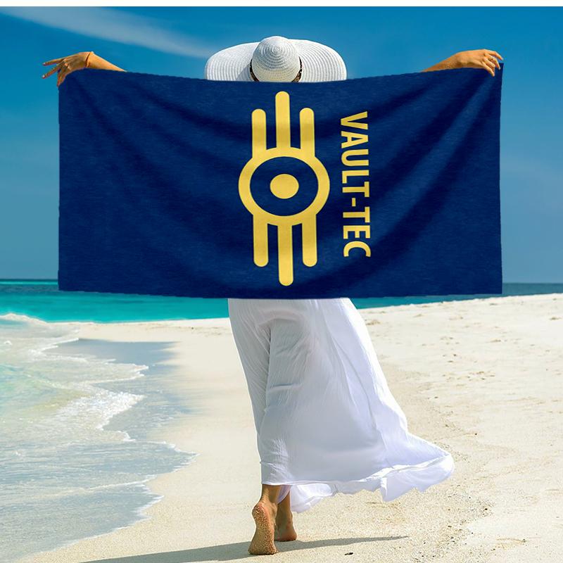 Vault-Tec Fashion Beach Towel: Ideal for Summer Adventures Soft, absorbent and quick drying suitable for swimming and bathing