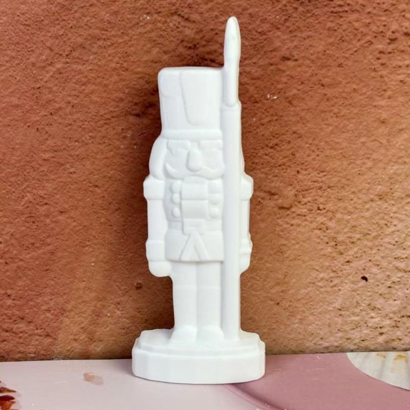 Nussknacker Silikonform für Handgemachte Kerzen Seife Harz Handwerk Mit Einfacher Entformung Designs