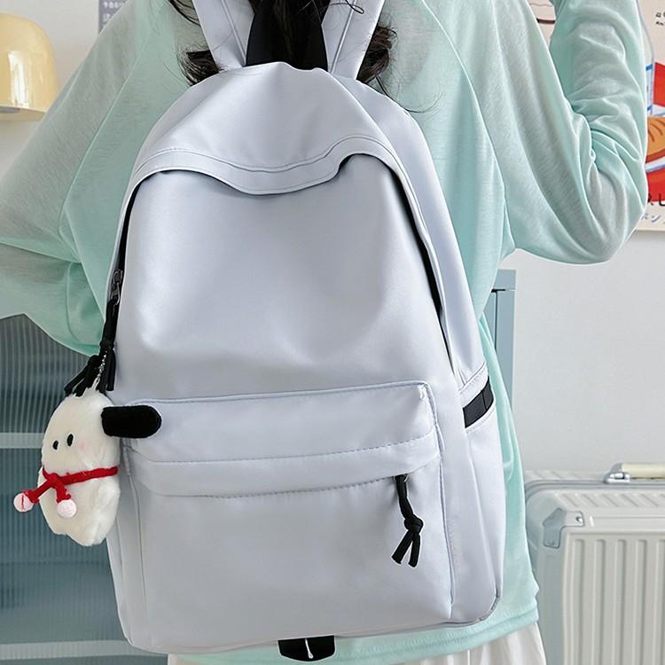 Schoolbag backpack simple high-value travel backpack female leisure Japanese junior high school bag high school student schoolbag male