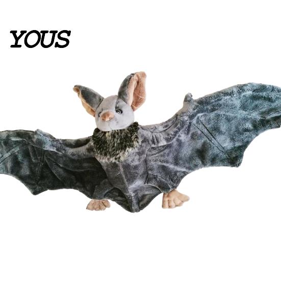 Soft Texture Stuffed Bat Halloween Plush Toy, 24cm Big Animal Pillow Decorative for Parties Kids, Room Decor, Party Favors Kids