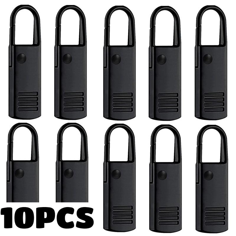 10PC Zipper Slider Puller Instant Zipper Repair Kit Universal for Broken Buckle Travel Bag Suitcase Zipper Head DIY Sewing Craft