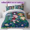 Copripiumino Morbido e Confortevole Anime Naruto, Set Biancheria da Letto per Bambini Regalo, Misura Extra Large, Varie Misure Disponibili