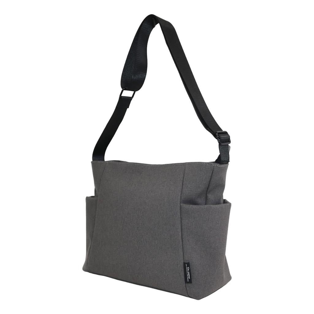 Uncool TORO 2 Shoulder Bag for Men, Large Capacity, A4 Size, PC, Casual, College, Business, Water-Repellent, Crossbody, K903063, Gray (15)