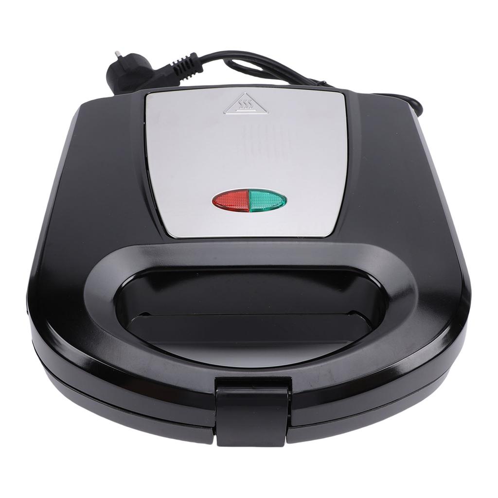 Waffle Maker Stainless Steel Nonstick Portable Electric Waffle Iron Breakfast Machine for Home Snacks Black