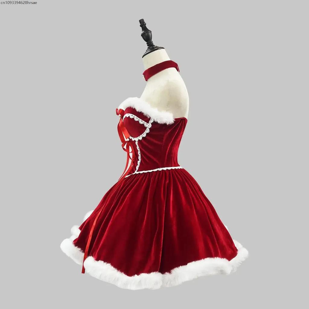 Kostium Karnawałowy Gorsetowy Sukienka Świąteczna Impreza Vintage Średniowieczny Płaszcz z Kapturem Lolita Retro Europejska Suknia