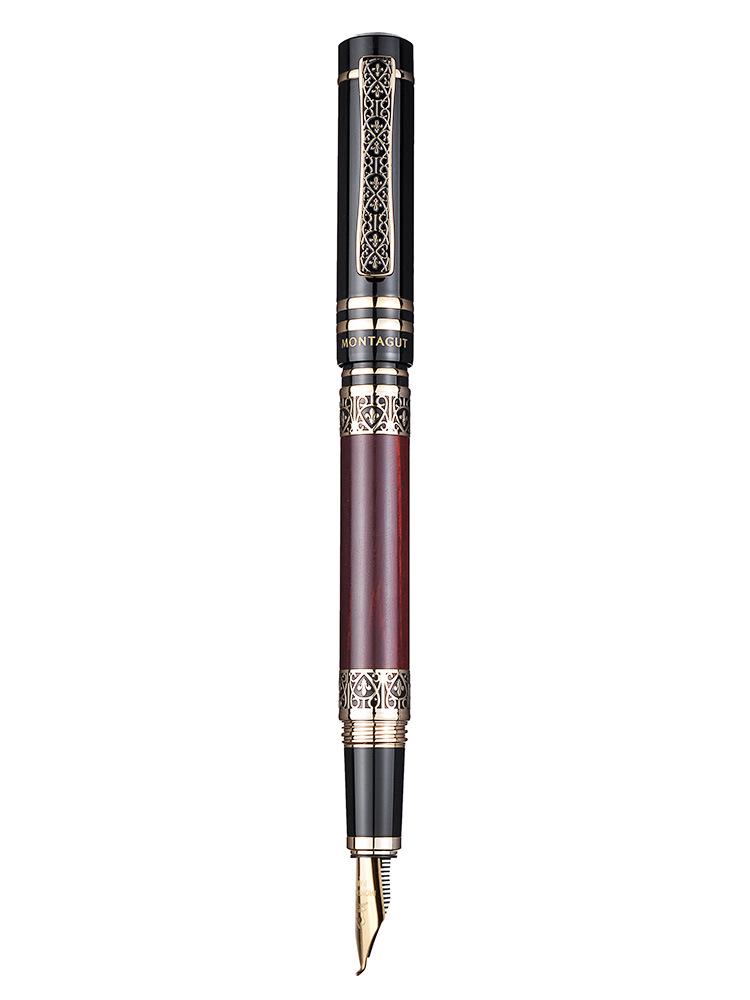 Montagut Legend Series Men's Calligraphy Fountain Pen with Bent Nib for Artistic Practice