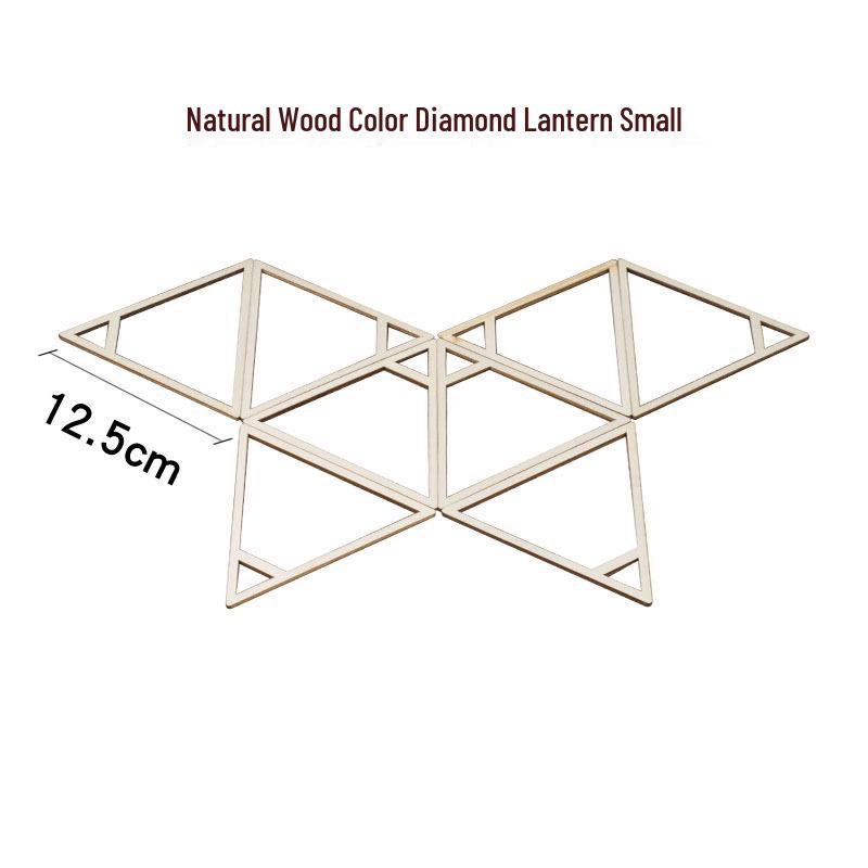 DIY Handmade Wooden Lantern Frame for Festival Decoration