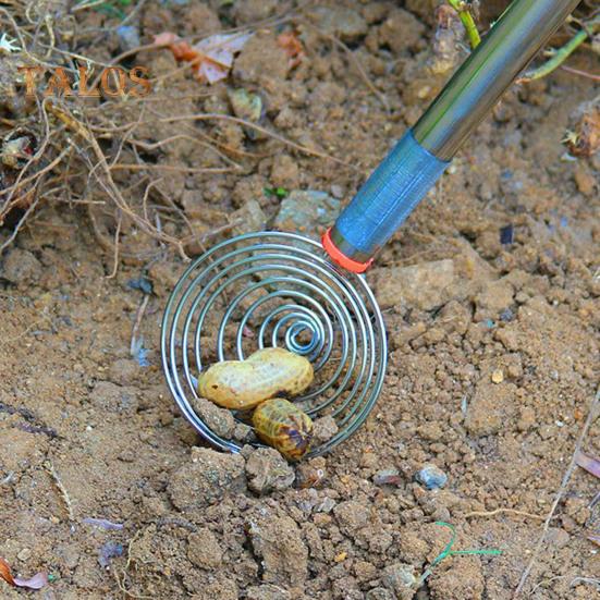 Coletor de Nozes de Aço Inoxidável Apanhador de Amendoins 107cm/42,13polegadas Pegador de Ovos Flexível Ferramenta Multifuncional para Fazenda Jardim para Colheita de Batatas Coleta de Cascas