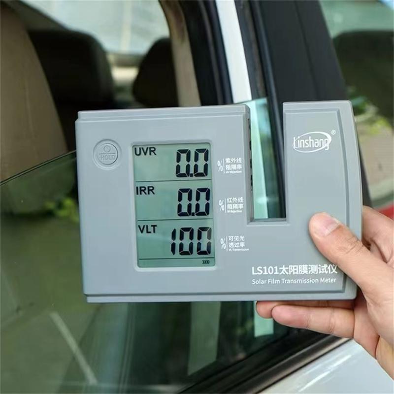 Linshang LS101 window tint light meter is a transmission meter for testing the ultraviolet & infrared rejection rate and VLT