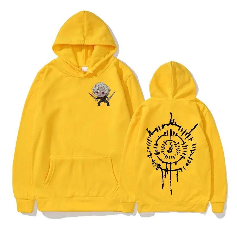 2023 Lustiger Astarion Print Hoodie Unisex Damen Casual Long Sleev Übergroßes Sweatshirt Lose Fleece Pullover Hoodies Y2k Streetwear