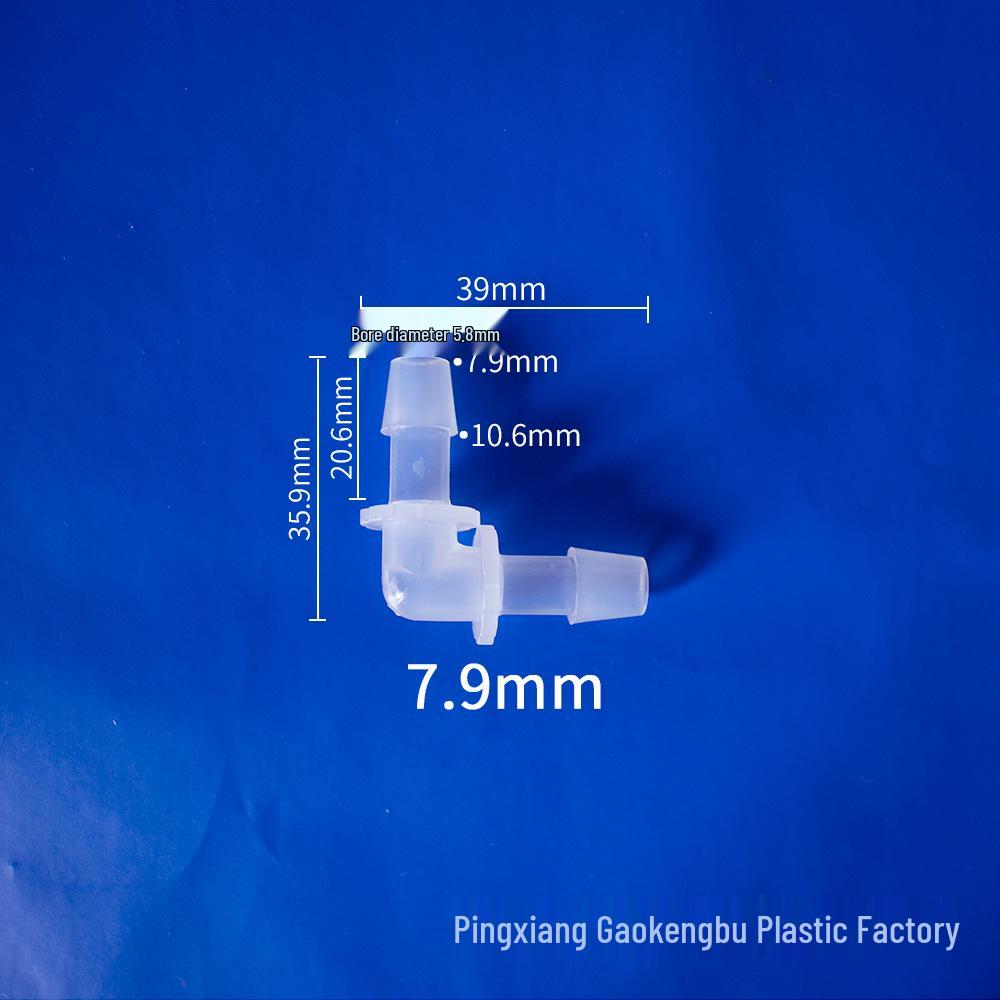 L-Shaped Elbow Plastic Connector Fittings, 90° Right Angle Pipe Accessories