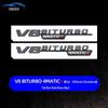 Mercedes E63S/C63S V8 Biturbo 4MATIC+ AMG Black Warrior Tail Badge Emblem Sticker